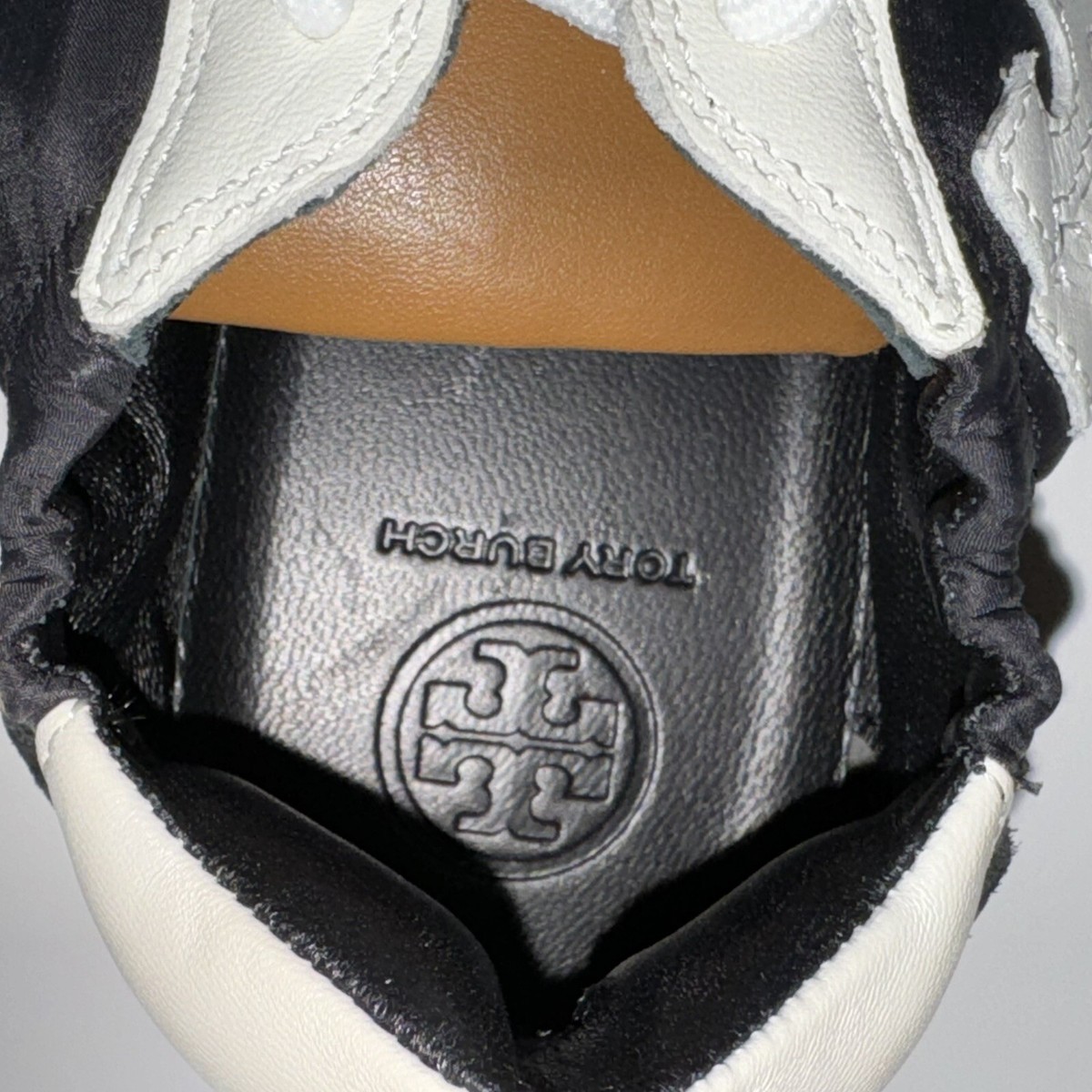 スニーカー Tory Burch Two-Tone Trainer Shoes With Suede Tory Burch Double T Trainer Shoes Suede Leather Nylon Brown