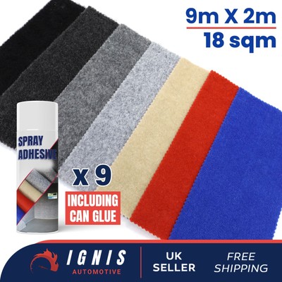 CAMPER VAN CARPET LINING WITH 4-WAY STRETCH FOR T5-6 TRANSIT VIVARO DUCATO 18SQM