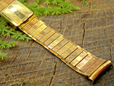 Vintage Kesten Brothers NOS Watch Band 11mm Deployment Clasp Gold Filled Ladies