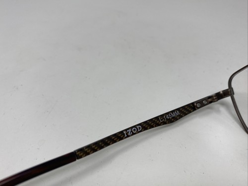 IZOD IZ 2098 CARBON FIBER BROWN 53/16/145 EYEGLASSES FRAME WT56 - Picture 7 of 9
