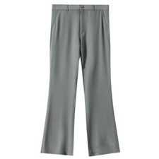 Men Bell Bottom Stretch Flare Pants Vintage 60s Formal Bootcut Trousers Slim