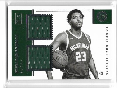 Sterling Brown 2017-18 Encased dual jersey #d 7 / 149    RC    LA LAKERS / BUCKS