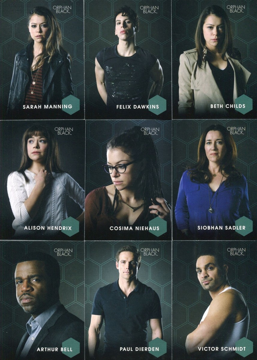 2016 Orphan Black Character Bios Chase Card Set C1-C9 UK