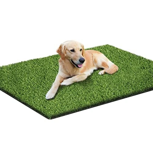 Loytryal 39.4 x 31.5 Inches Fake Grass Pee for Dogs Artificial Grass Rug Turf...