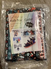 3pc Christmas Themed Kids Genovega Mask Neck Gaiter Santa Candy Cane Snowflake