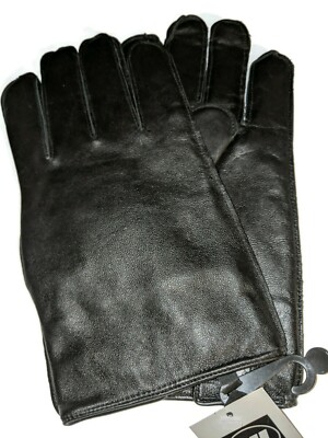 Men's Genuine Leather Gloves,Black, XLarge 