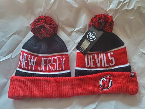 Jersey Devils Bering Cuff Knit Hat Pom 