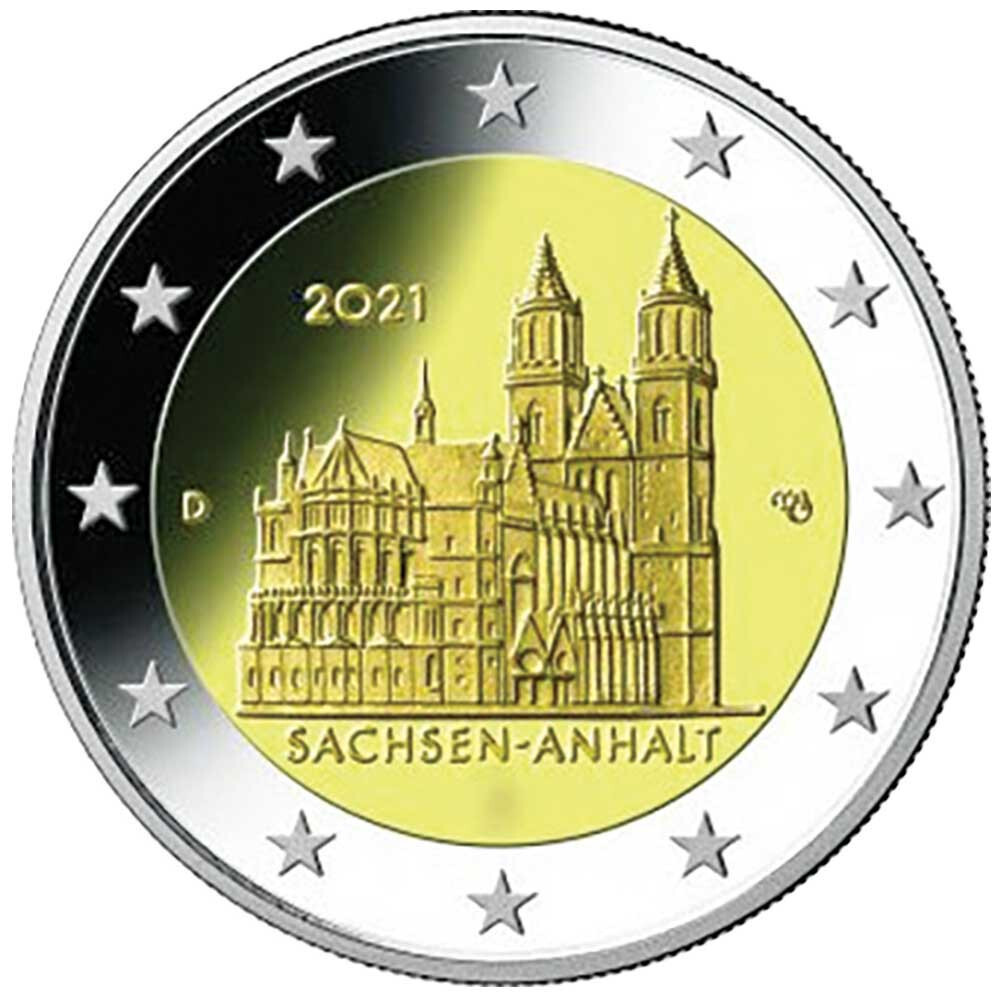 2 euro Commémo Allemagne 2021 Atelier F Cathédrale de Magdebourg