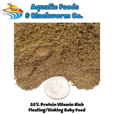 55% Protein Vitamin Rich Floating/Sinking Baby Food, Koi & Pond Fish Fry, Babies