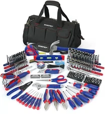 WORKPRO 322PCS Mechanics Tool Sets Kit 6-Point Socket Ratchet Repair Tool W/ Bag