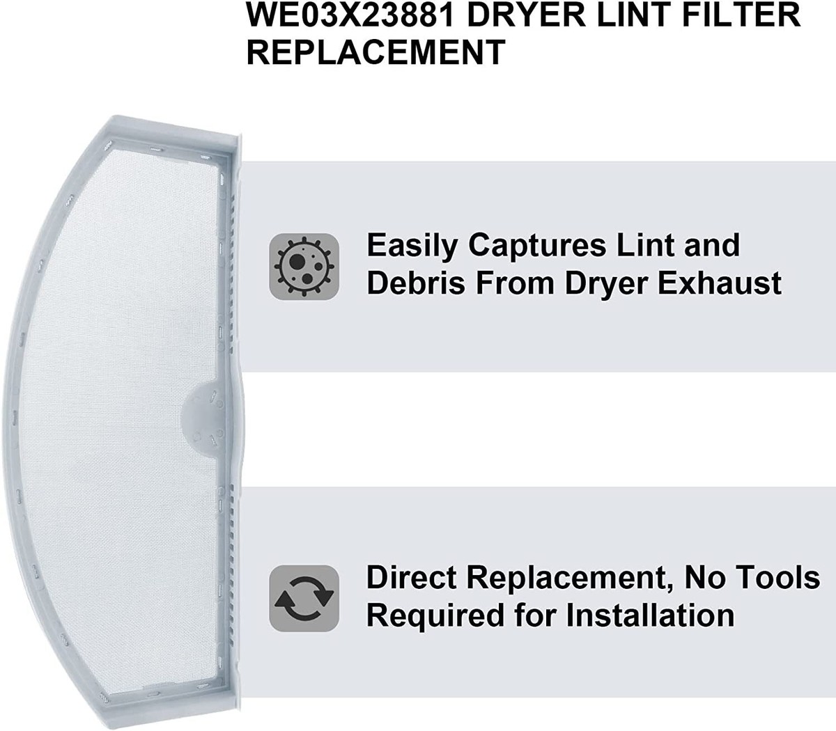 Replacement Dryer Lint Screen Filter For GE & LG Dryer Models