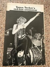 1979 VINTAGE 2PG PRINT ARTICLE/PHOTO ON SEXY TANYA TUCKER'S RED-HOT CROSSOVER
