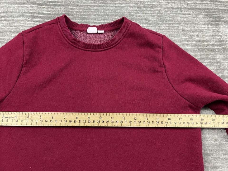 Sudadera Gap Mujer Mediana Roja Manga Larga Mezcla Algodón Informal Foto 4 de 4