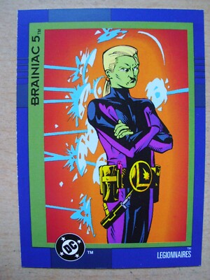 Trading Card ''DC Cosmic Teams'' (SkyBox 1993) 93/150 Brainiac 5 A: Jason Pearson