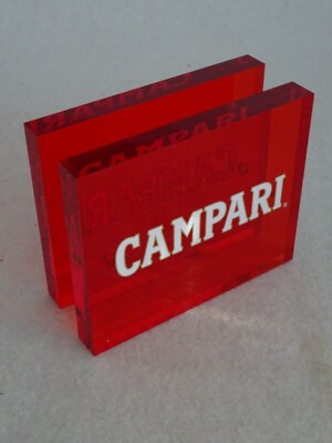 Campari Kartenhalter Aufsteller Ständer-Set NEU