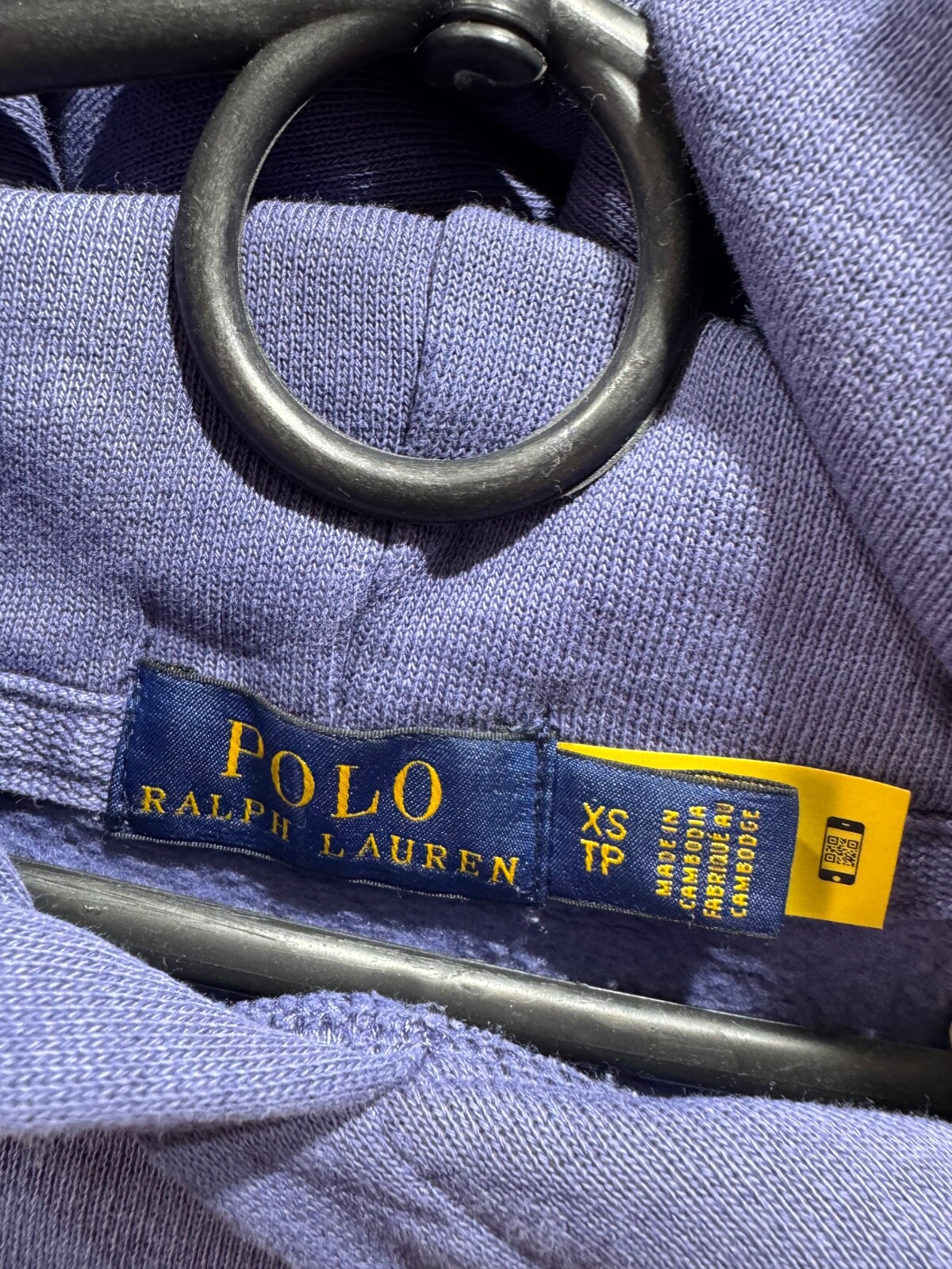 Polo Ralph Lauren Pony felpa con cappuccio viola donna taglia XS