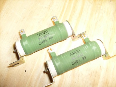 2  lot of RGH20-N GREEN Power Resistors Chiba PF N6 8ohmJ   NOS ships USA
