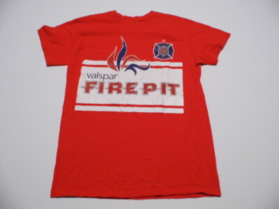 AA022  Chicago Fire FirePit Gildan T-Shirt  Red Men's  M