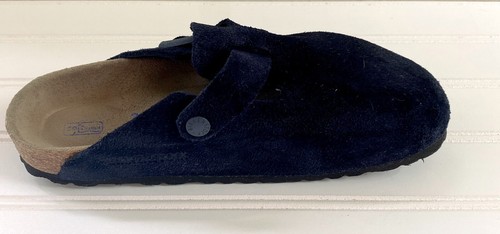 Birkenstock Blau Wildleder Boston Pantolette Pantolette Sandalen Schuhe Damen Größe 38 US 7 - Bild 6 von 11