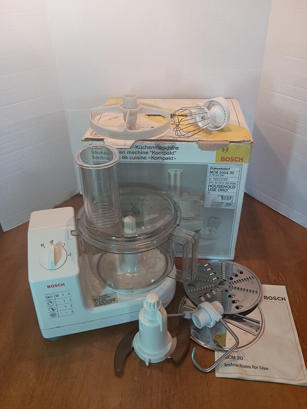Bosch Compact Kitchen Machine MCM200470 400w Complete eBay