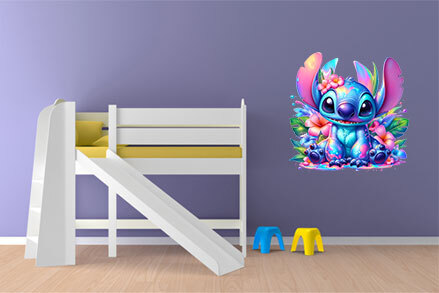 Sommerfarbe Blumenstich Wandkunst Schlafzimmer Kinderzimmer Dekor Vinyl Aufkleber Aufkleber - Bild 3 von 7