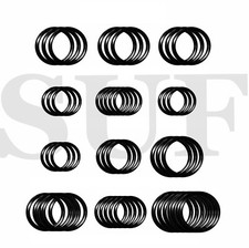 O Ring Set Rubber Seals Tap Plumbing O-Ring Washer Kit Pack 50pc Assorted Sizes