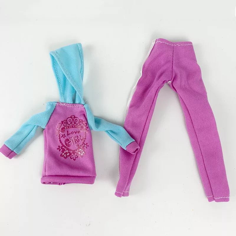 2set/lot Yoga Sports Gym Wear Hoodies Long Pants Outfits Clothes for Barbie  Doll