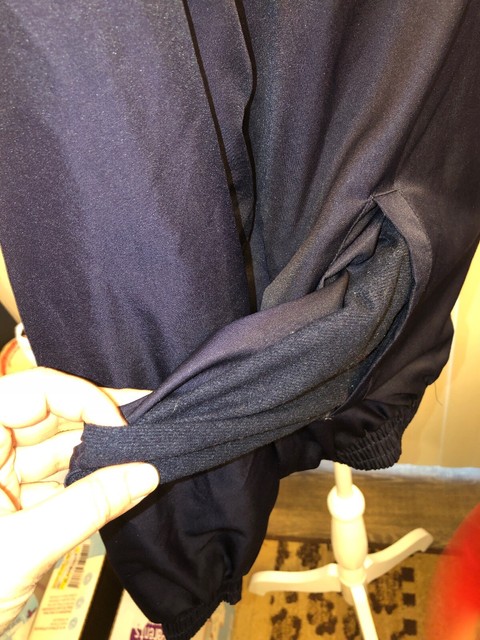 nike rfc# nme 920220 kl4 jacket Navy And Red With Big Swoosh Vintage RN