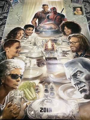 Marvel DEADPOOL 2 2018 DS Original 4x6' Bus Shelter Movie Poster Ryan Reynolds