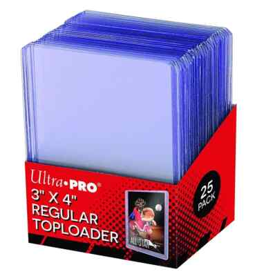 Ultra Pro Regular Toploader 3'' X 4'' 25 Stück Card Sleeves für Pokemon, YuGiOh!