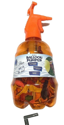 250 Multicolor Party Balloon with Balloon Pumper Built in 3-in-1 Mister