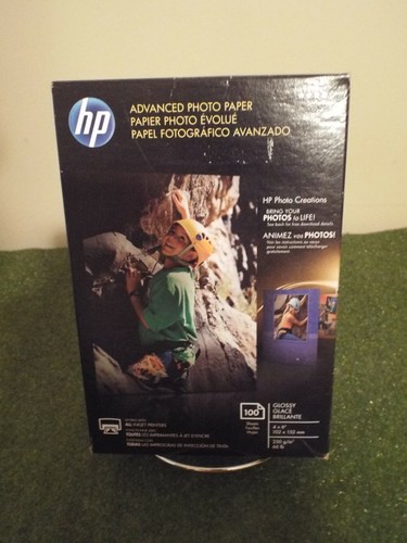 HP Advanced Photo Paper Glossy 4x6 100 Sheet NIB