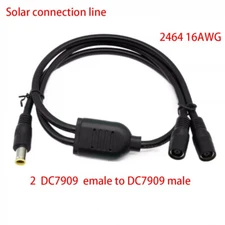 DC7909  2 female to DC7909 male Adapter Cable Connector for Jackery Solar power