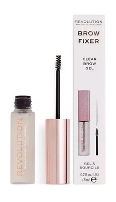 MAKEUP REVOLUTION Brow Fixer Clear Augenbrauengel - Langanhaltender starker Halt Mascara