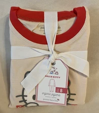 POTTERY BARN KIDS Hello Kitty® Valentines Cotton Tight Fit Pajamas ~ Size 8 Kids
