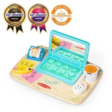 Melissa  Doug Wooden Work  Play Desktop Activity Board Toddler Kids Toy