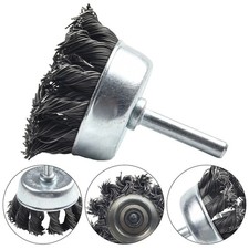 Heavy-duty Wire Brush Attachment Drill Drilling Removal Rust With 1/4 Inch Shank