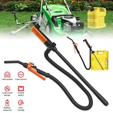 2.6 Gallons Electric Syphon Pump Battery Operated Petrol Oil Water Fuel Transfer