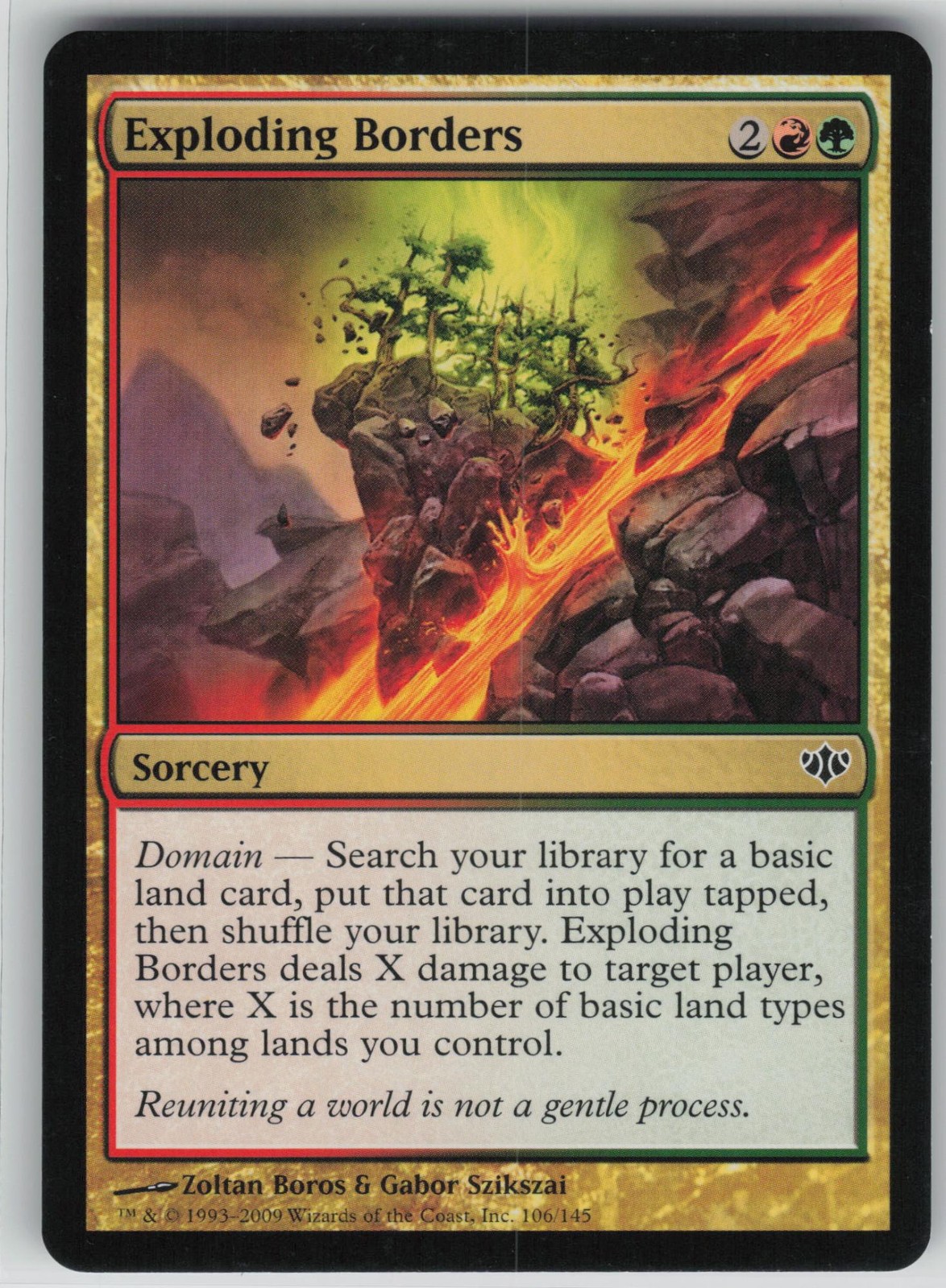 LP Exploding Borders 106 Common Conflux Magic: The Gathering 2009