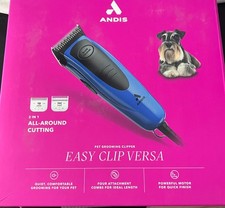 Andis Easy Clip Versa Pet Grooming Clipper Kit Blue Model 60315 3150