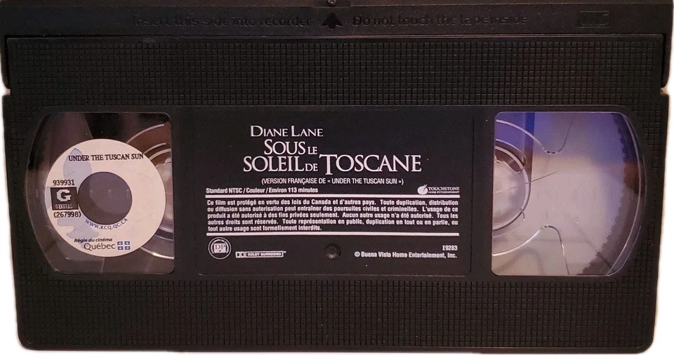 Sous Le Soleil De Toscane/ Under The Tuscan Sun (VHS French) Diane Lane - Image 3 of 3