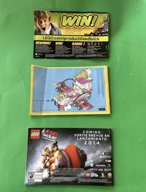 LEGO The LEGO Movie 70804 Ice Cream Machine Instruction Booklets Set 3 2014