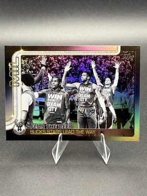 2025-26 Topps Basketball Fear The Dear Milwaukee Team Card Blackout #281