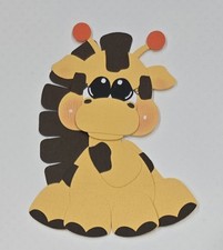 Baby Giraffe. Scrapbook, Card making Paper Piecing