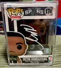 VICTOR WEMBANYAMA Autographed Basketball Funko POP! #174 FANATICS Authentic COA