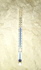 VTG FR Stirring Rod Thermometer/Swizzle Stick Thermometer Glass Made in USA