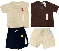 Cat  Jack Boy  s Kids 4-Piece Lot S 6/7 Cotton T-Shirts  Shorts NEW