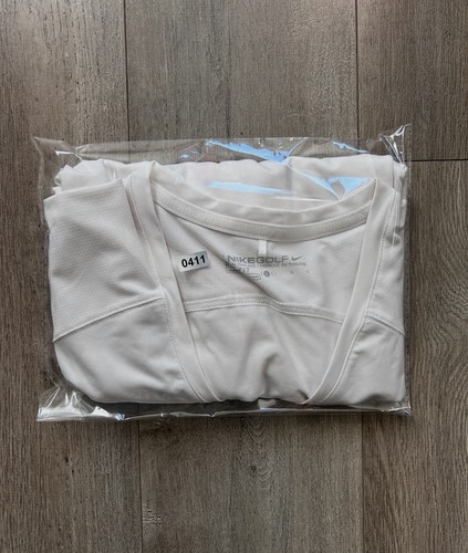 Nike Golf Dri-FIT Polo donna bianca scollo a V L ricamata manica corta - Foto 5 di 5