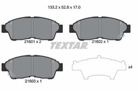 Bremsbelagsatz Scheibenbremse Vorne Textar 2160101 FÜR Toyota BremsbelÄGe