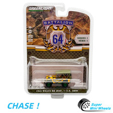 CHASE ! Greenlight 1:64 1943 Willys MB Jeep U.S.Army